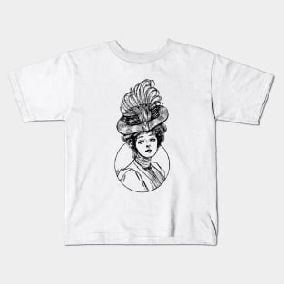 Woman portrait Kids T-Shirt